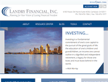 Tablet Screenshot of landryfinancial.com